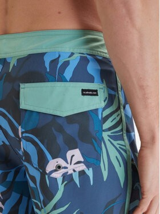 Quiksilver Szorty kąpielowe Surfsilk Scallop 18" EQYBS04862 Niebieski Regular Fit