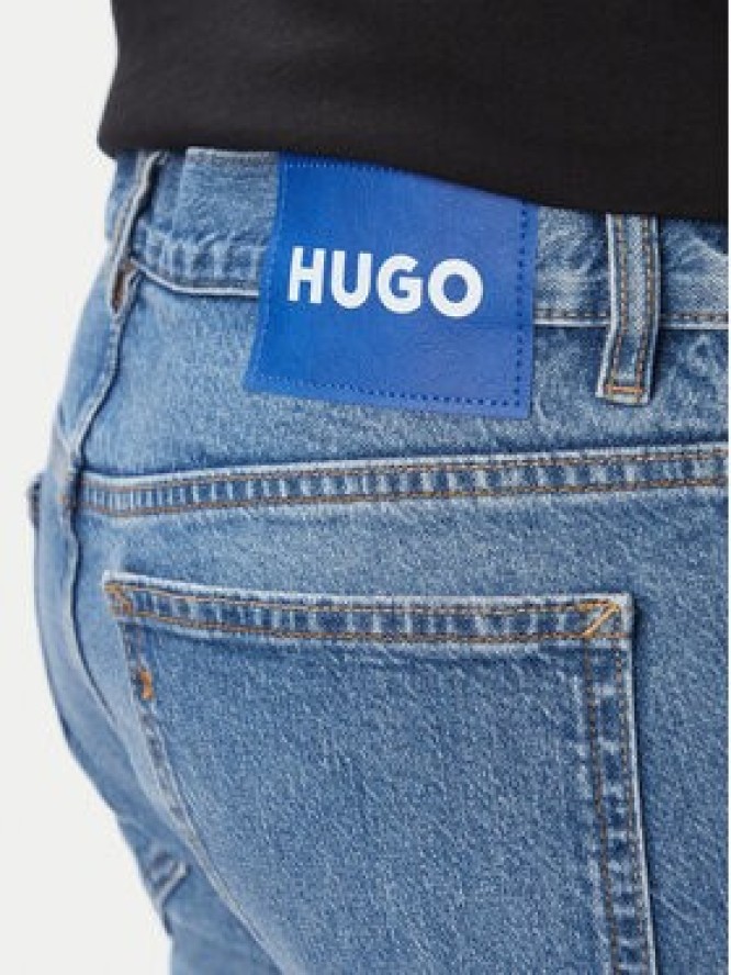 HUGO Jeansy Ash 50563468 Niebieski Slim Fit
