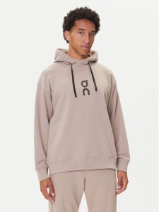 On Bluza Club Hoodie 1ME1003 Beżowy Relaxed Fit