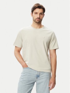 Guess T-Shirt M4YI0A KCCM1 Beżowy Regular Fit