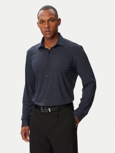 HUGO Koszula Kenno 50566332 Granatowy Slim Fit