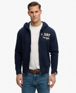superdry Bluza z kapturem Vintage Athletic rozmiar loose z zamkiem – ECLIPSE