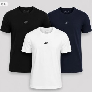 T-SHIRT MĘSKI 4F KOMPLET 3 SZTUKI KOLEKCJA LIMITOWANA M3947 SS26