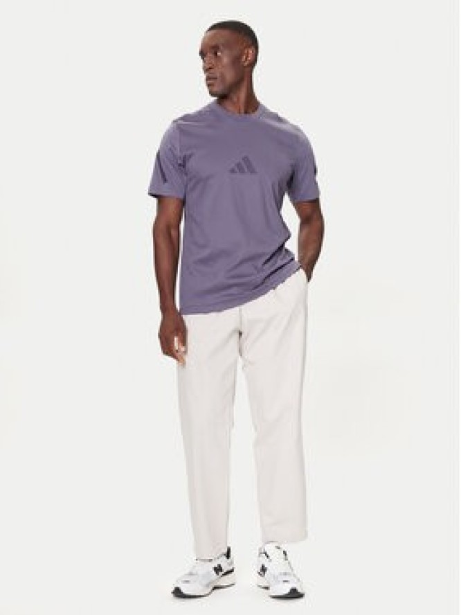 adidas T-Shirt Z.N.E. JW4740 Fioletowy Regular Fit