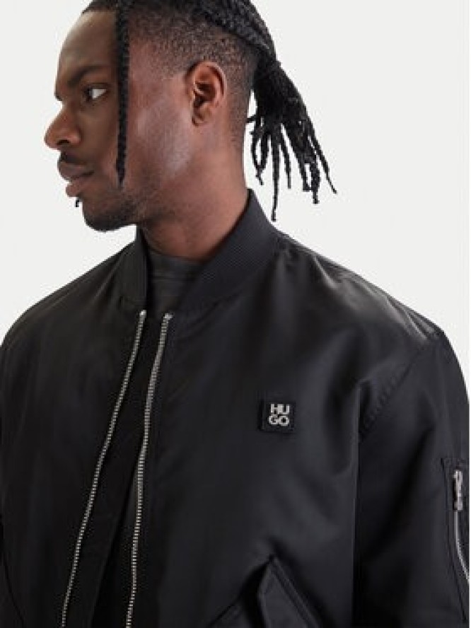 HUGO Kurtka bomber Badam2611 50552650 Czarny Regular Fit