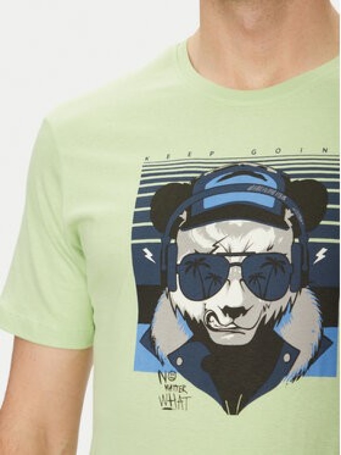 Blend T-Shirt 20717766 Zielony Regular Fit