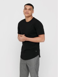 Only & Sons T-Shirt Matt 22002973 Czarny Regular Fit