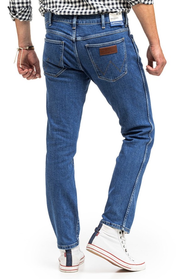 WRANGLER LARSTON MĘSKIE SPODNIE JEANSOWE COOL BLUE W18SKT32Q 112145868