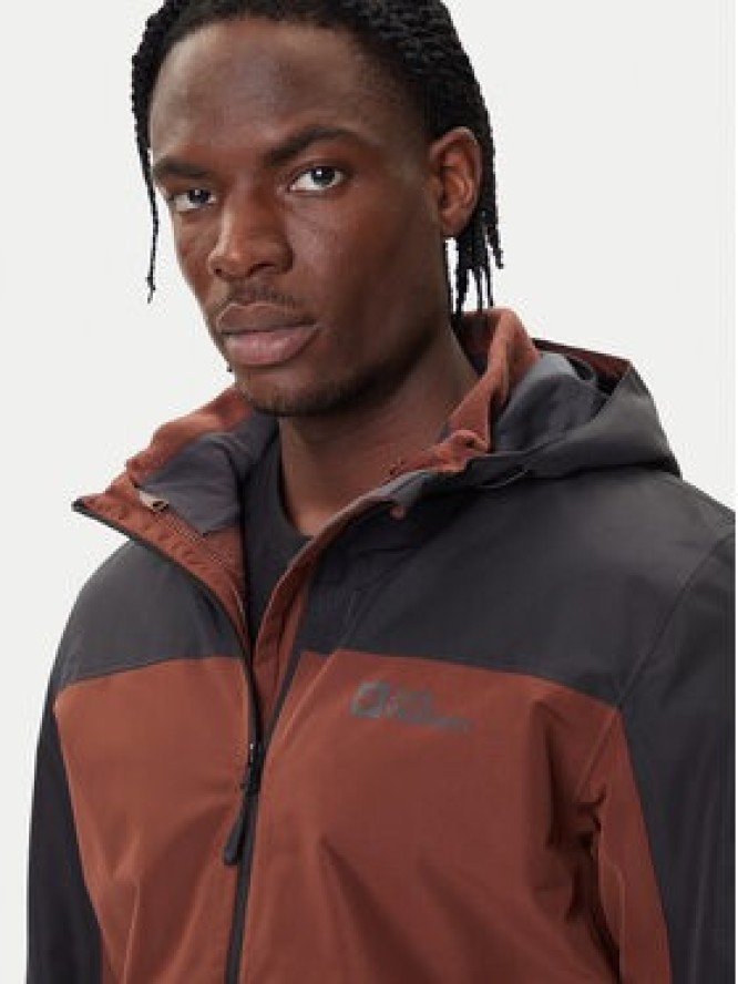 Jack Wolfskin Kurtka outdoor Taubenberg 3in1 1115311 Brązowy Regular Fit