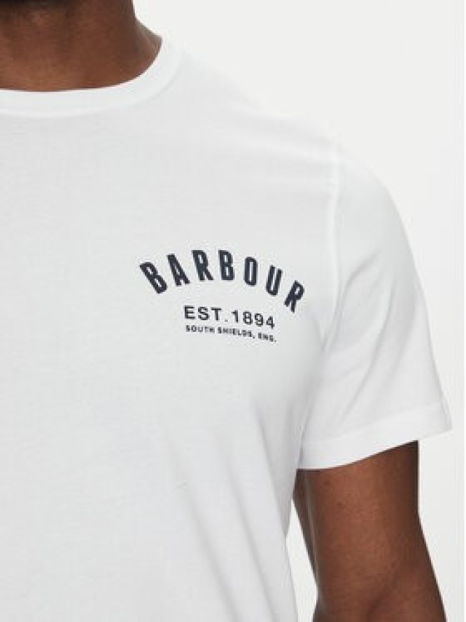 Barbour T-Shirt Preppy MTS0502WH11 Biały Tailored Fit