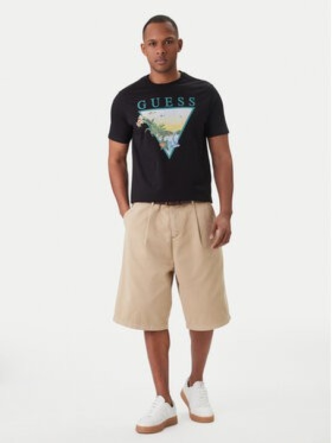 Guess T-Shirt M6GI49 K3584 Czarny Reglan Fit