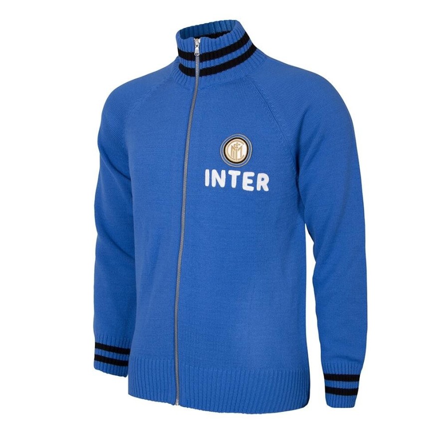 Kurtka piłkarska retro dla dorosłych FC Internazionale 1960-68 - Niebieska