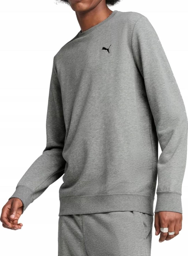 Bluza Męska Puma Sportowa Szara Bawełniana Na Co Dzień Basic