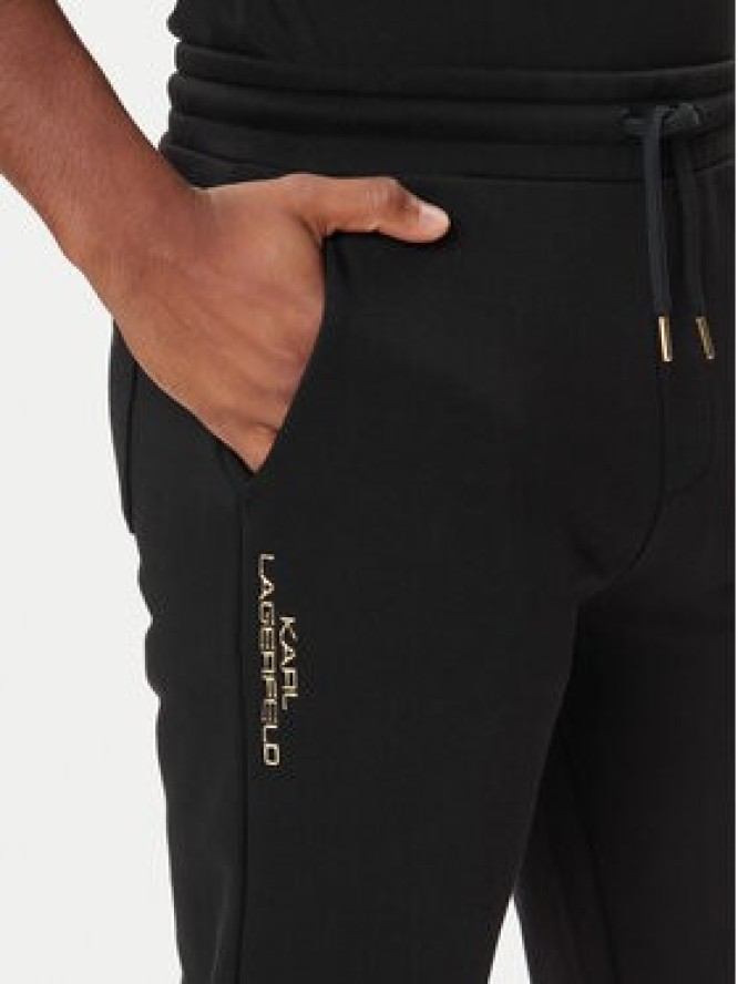 KARL LAGERFELD Spodnie dresowe 705062 554942 Czarny Regular Fit