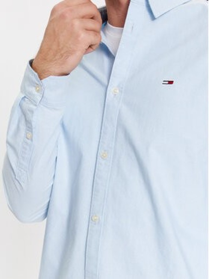 Tommy Jeans Koszula Classic Oxford DM0DM15408 Błękitny Classic Fit