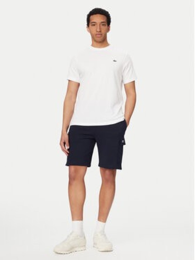 Lacoste T-Shirt TH0003 Biały Regular Fit