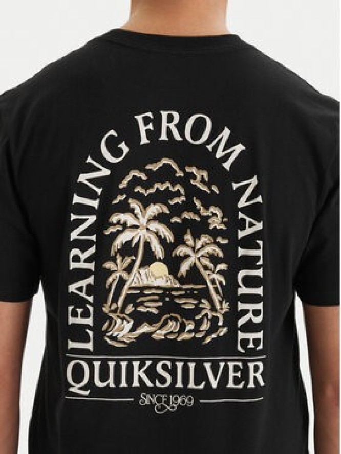 Quiksilver T-Shirt Evo Learning From Nature EQYZT08265 Czarny Regular Fit