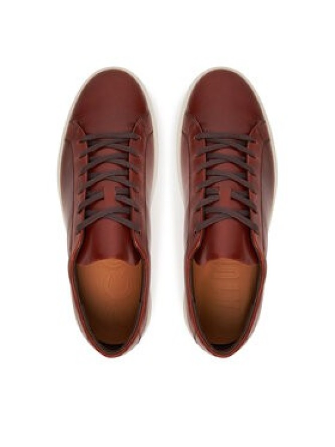 ECCO Sneakersy Soft 60 M Lace Up Premium 52546401053 Brązowy