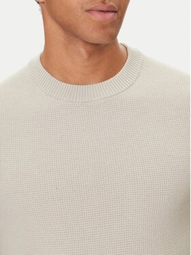 BOSS Sweter Klapok 50548673 Beżowy Regular Fit