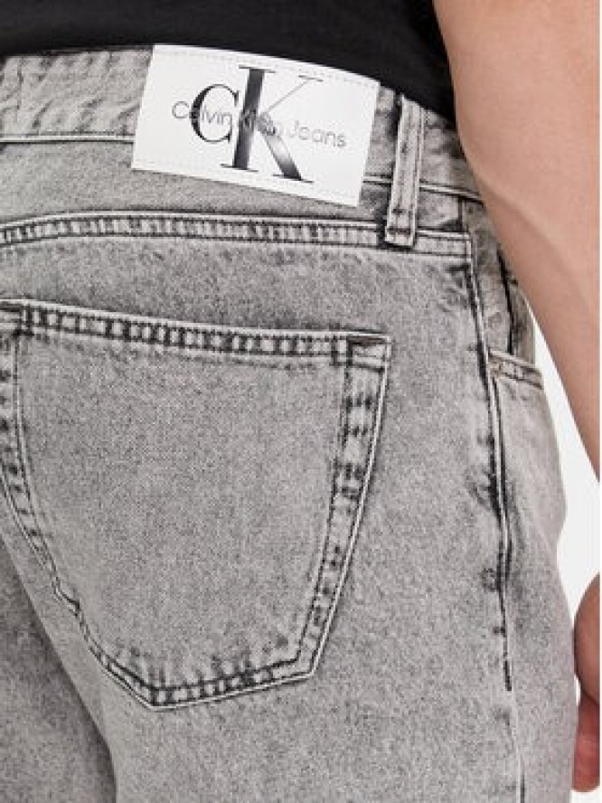 Calvin Klein Jeans Jeansy Authentic Straight J30J324563 Szary Straight Fit