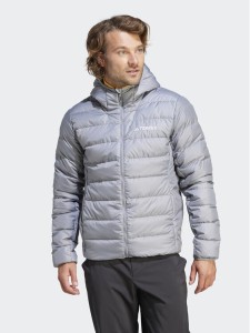 adidas Kurtka puchowa Terrex Multi Light Down IP6042 Szary Slim Fit