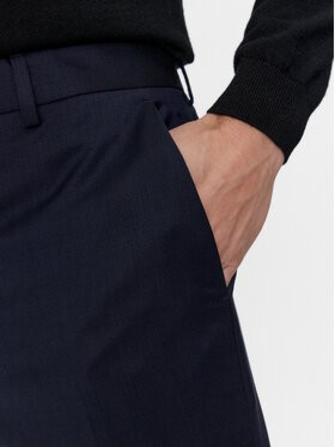 Calvin Klein Chinosy K10K112292 Granatowy Slim Fit