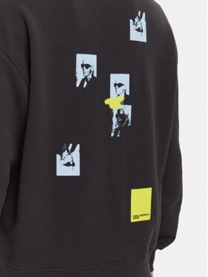 Karl Lagerfeld Jeans Bluza A3M20031 Czarny Relaxed Fit