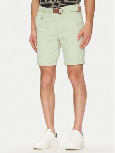 INDICODE Szorty materiałowe Inconor 70-060 Zielony Regular Fit