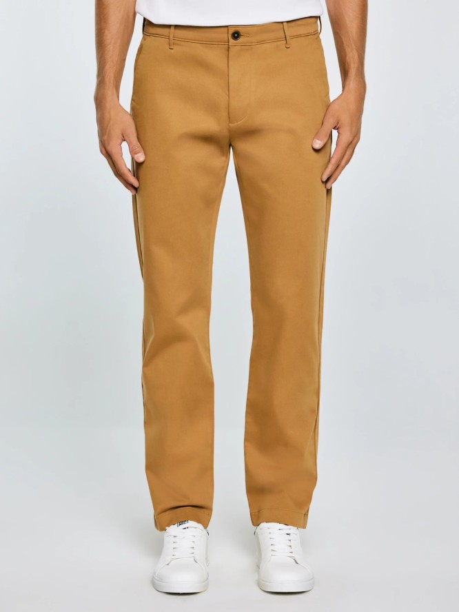 Spodnie męskie chinosy jasnobrązowe Trevor 802