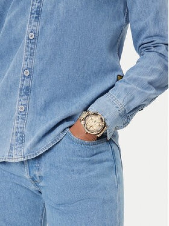 Diesel Zegarek Mr. Daddy Slim DZ7490 Złoty