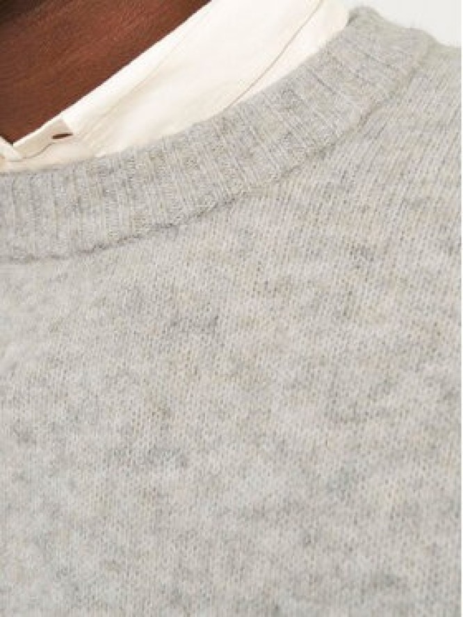 Jack & Jones Sweter Rollie 12215468 Szary Relaxed Fit