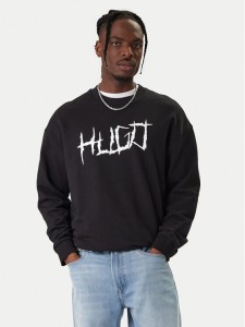 HUGO Bluza Namenex 50554392 Czarny Regular Fit