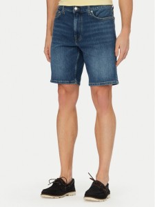 Tommy Hilfiger Szorty jeansowe Denton MW0MW42558 Granatowy Straight Leg