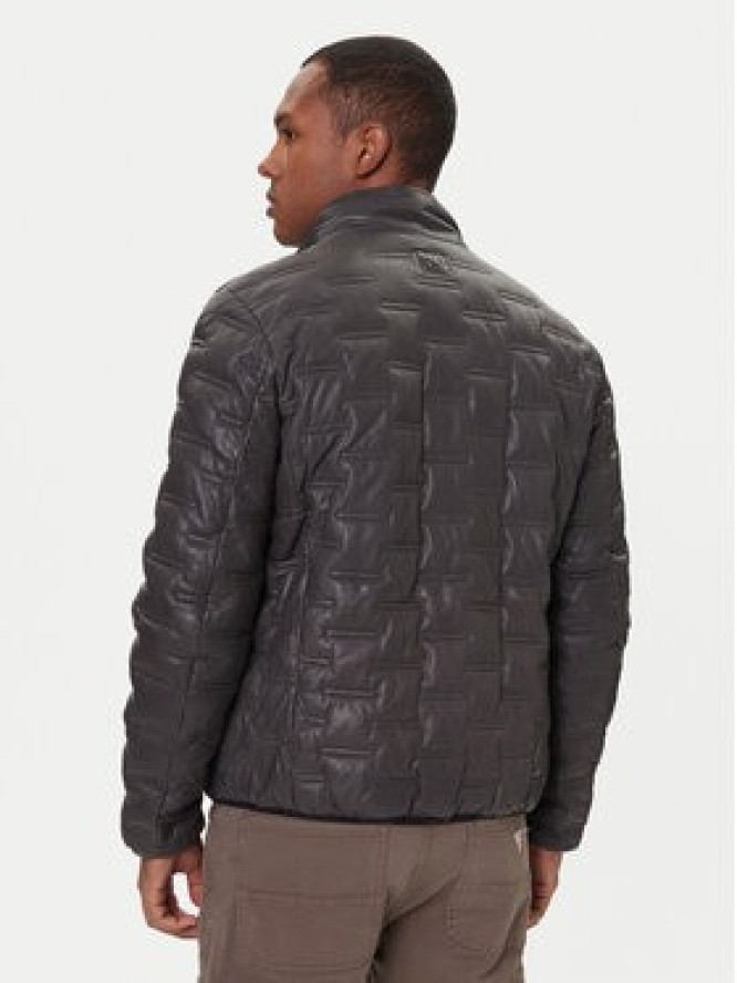 Milestone Kurtka skórzana Alonso 5310196 0715 Czarny Regular Fit