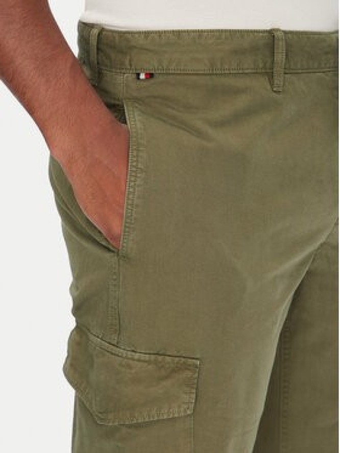 Tommy Hilfiger Spodnie materiałowe Denton MW0MW39695 Zielony Straight Fit