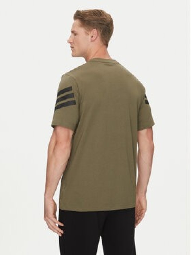 adidas T-Shirt Future Icons 3-Stripes JD4876 Zielony Regular Fit