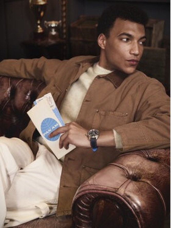 Timex Zegarek Timex x Pan Am® Waterbury Ace TW2Y38800 Granatowy