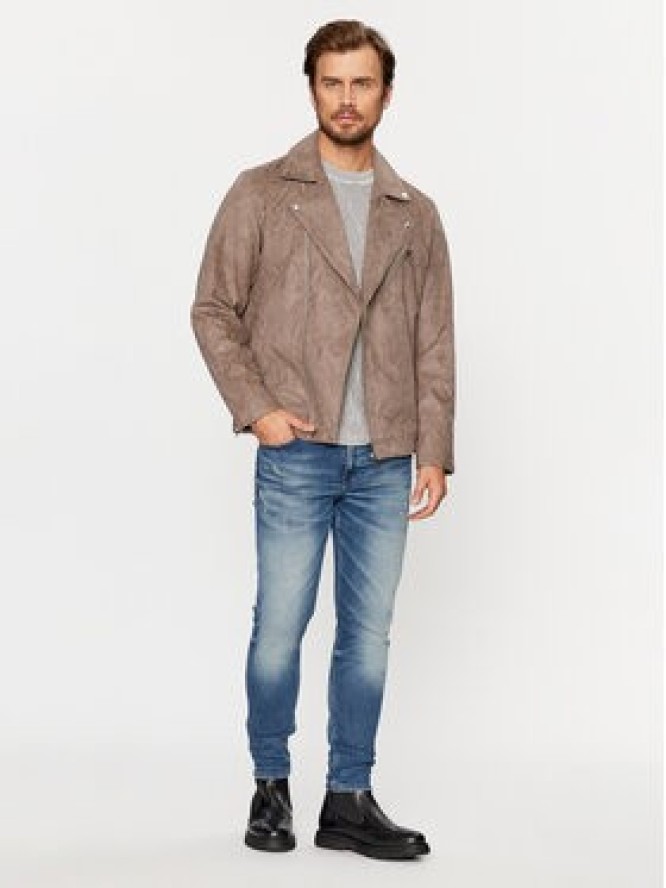 Jack & Jones Kurtka z imitacji skóry 12236853 Brązowy Regular Fit