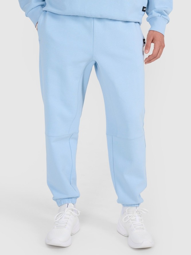 4F Spodnie dresowe joggery męskie - niebieskie XL