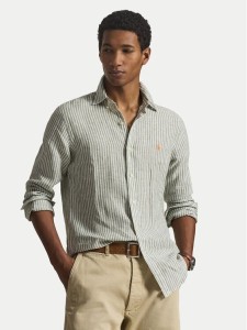 Polo Ralph Lauren Koszula 710B15594001 Zielony jasny Custom Fit
