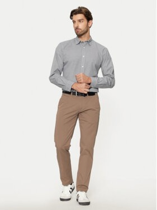 Jack & Jones Koszula Matheo 12261090 Szary Slim Fit