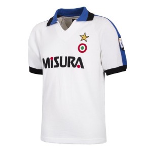 Koszulka retro piłkarska dla dorosłych - FC Inter 1982/83 Wyczerpany - Czarny