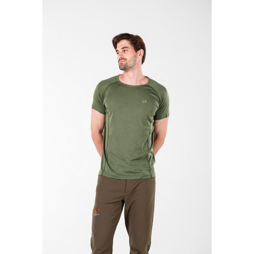 Koszulka męska 100% Merino (195 g/m²) z krótkim rękawem Woolona Berg