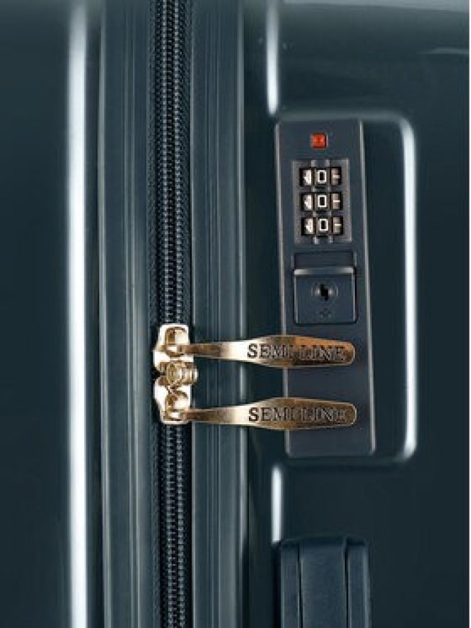 Semi Line Walizka kabinowa T5955-1 Granatowy