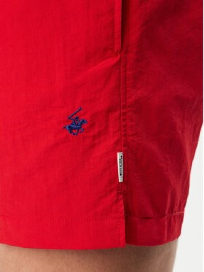 Beverly Hills Polo Club Szorty kąpielowe P-SS26M-UNION-0057 Czerwony Regular Fit