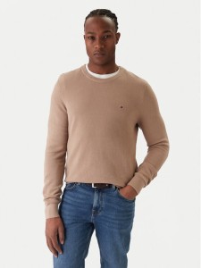 Tommy Hilfiger Sweter Essential MW0MW36347 Beżowy Regular Fit