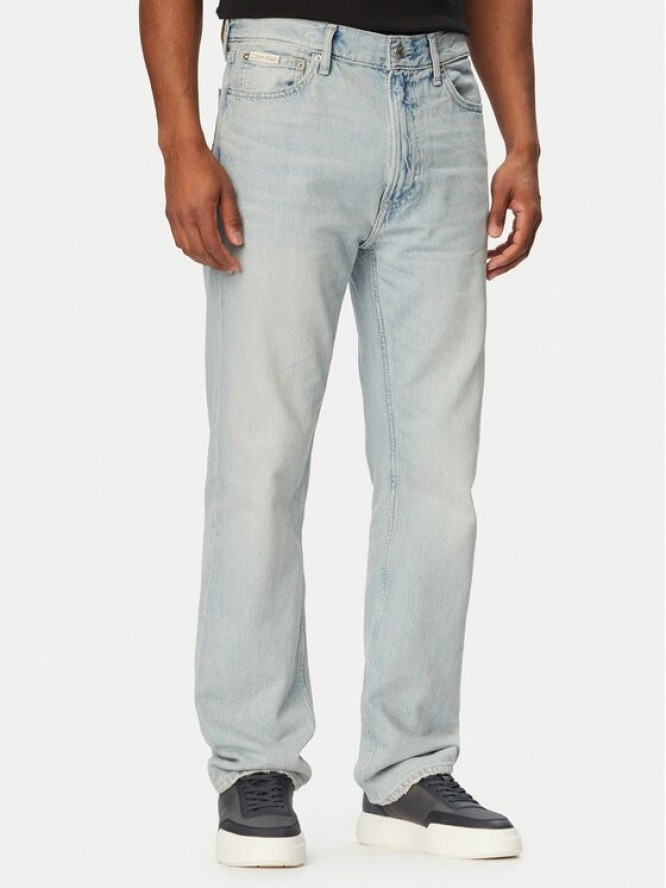 Calvin Klein Jeans Jeansy LV04RG789G Niebieski jasny Straight Fit