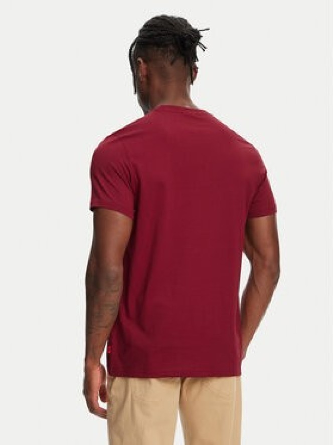 Robe di Kappa T-Shirt Dorel 64131EW Bordowy Regular Fit