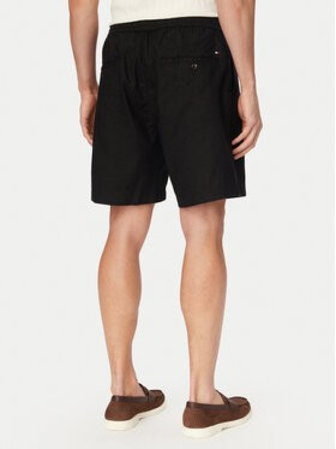 Tommy Hilfiger Szorty materiałowe Dover MW0MW44354 Czarny Regular Fit
