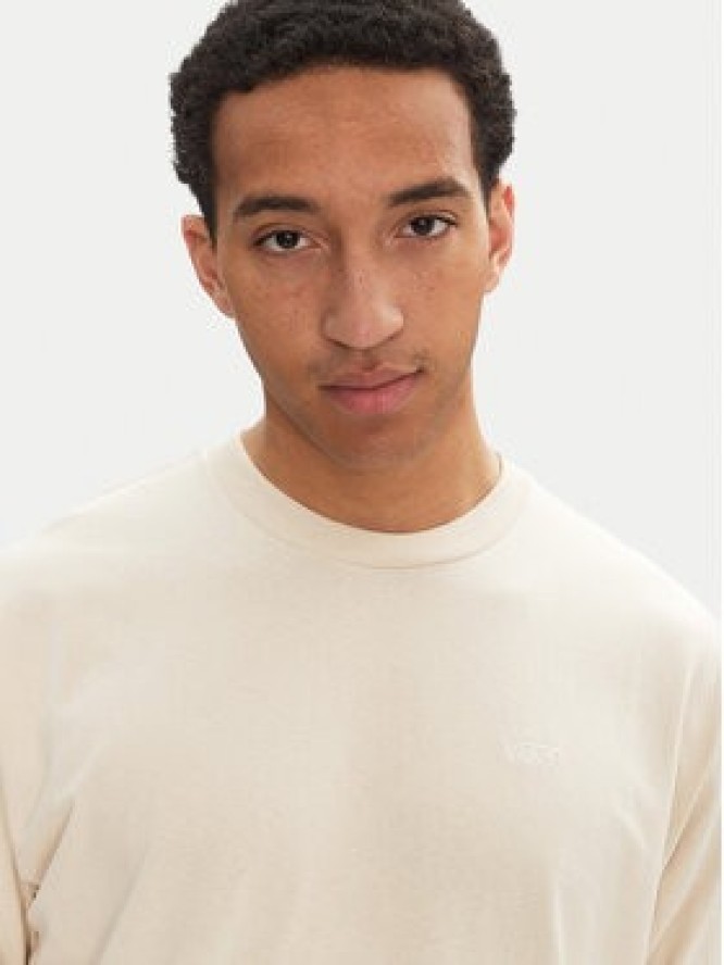 Vans T-Shirt Left Chest II VN000P1P Beżowy Loose Fit